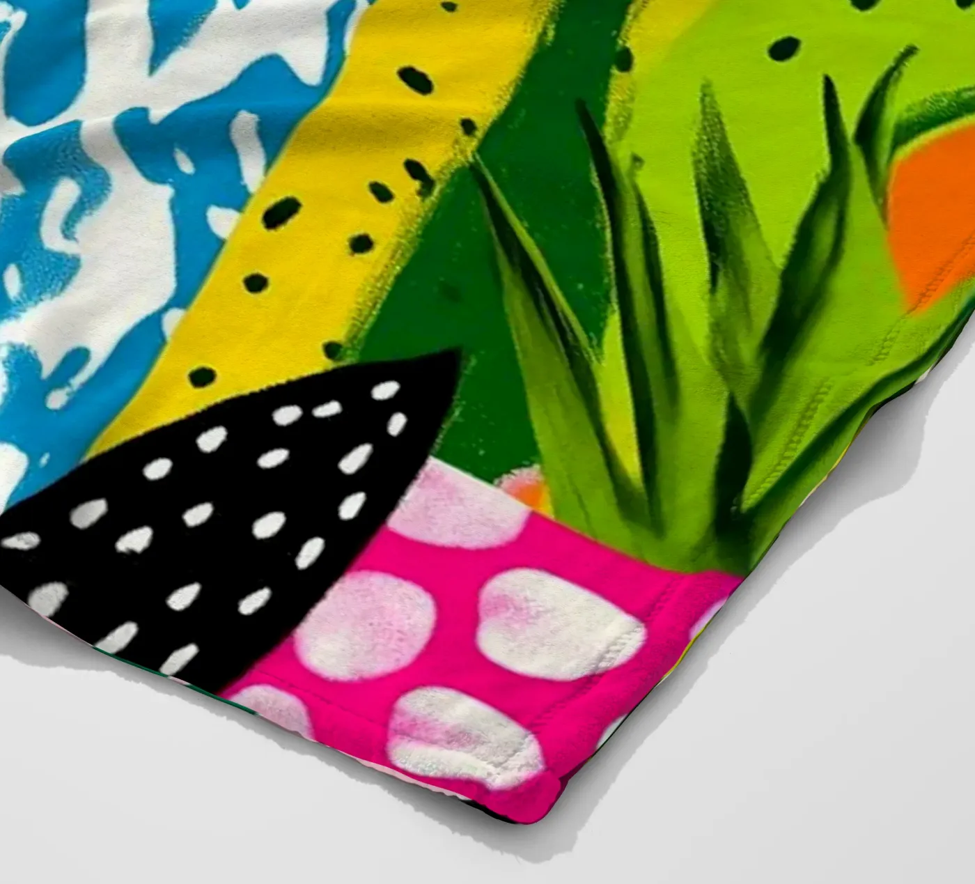 Botanical theme fleecedeken van Justyna Jaszke JBJart