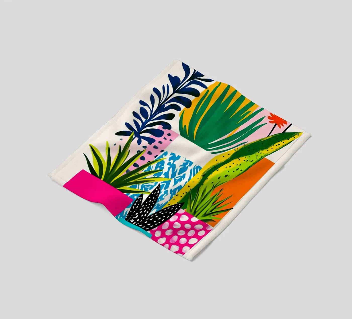 Botanical theme fleecedeken van Justyna Jaszke JBJart