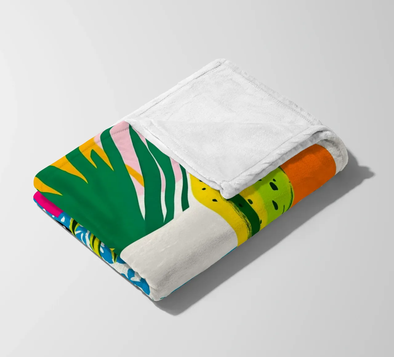 Tema botanico coperta in pile da Justyna Jaszke JBJart