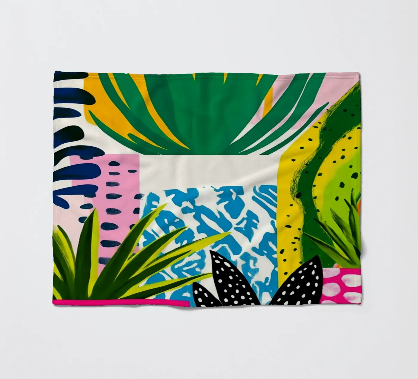 Botanical theme fleecedeken van Justyna Jaszke JBJart