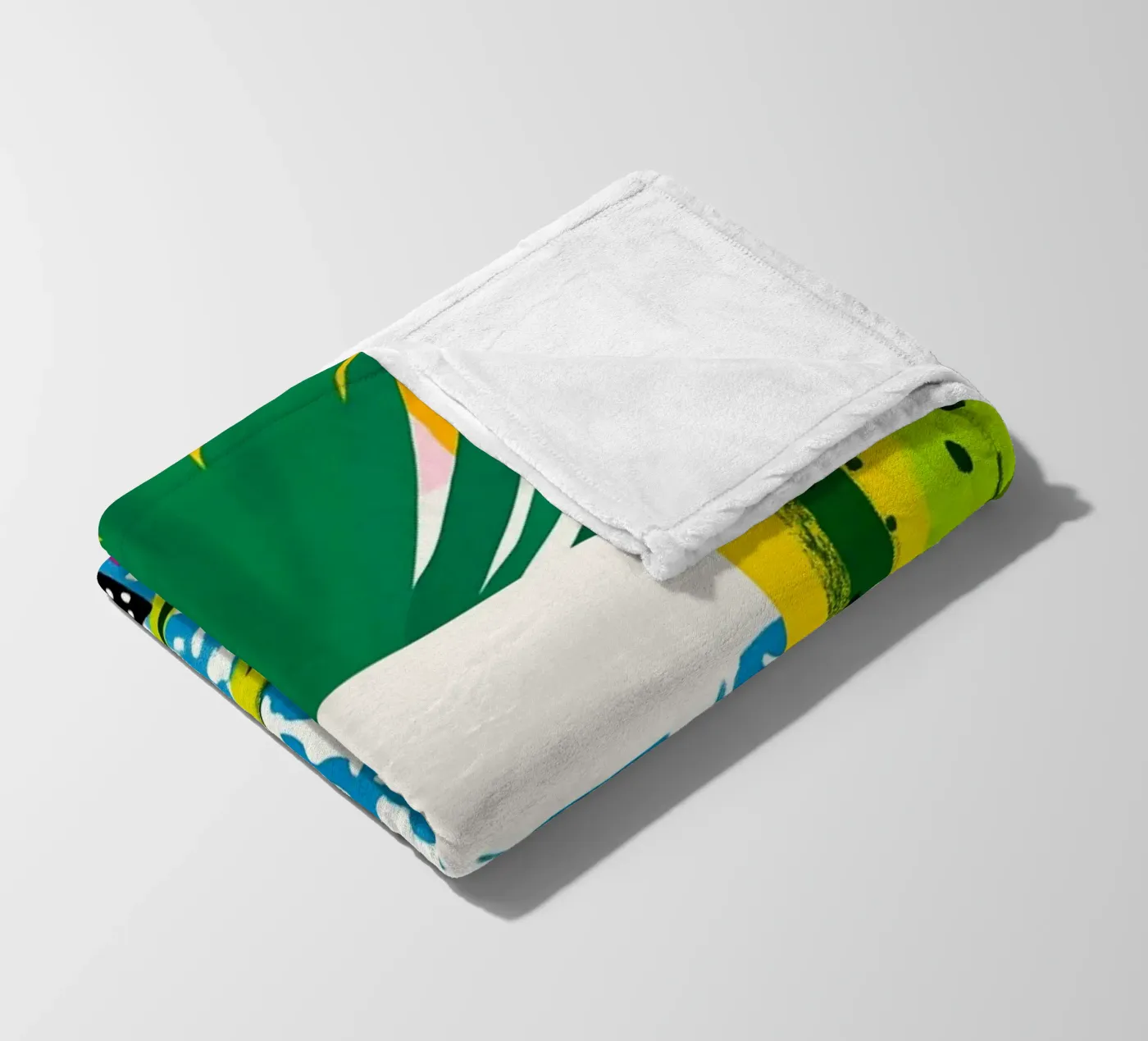 Botanical theme fleecedeken van Justyna Jaszke JBJart