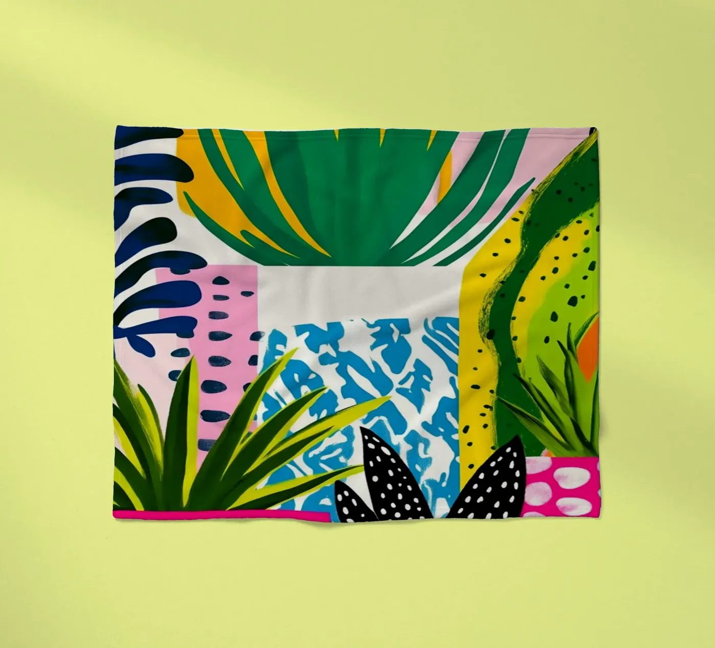 Botanical theme fleecedeken van Justyna Jaszke JBJart