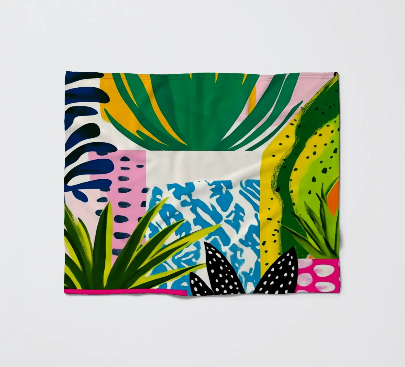 Botanical theme fleecedeken van Justyna Jaszke JBJart