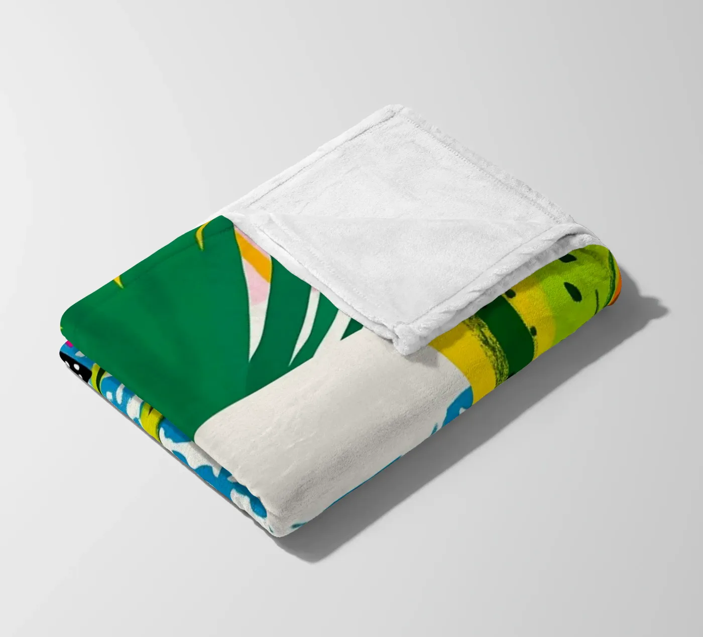 Botanical theme fleecedeken van Justyna Jaszke JBJart