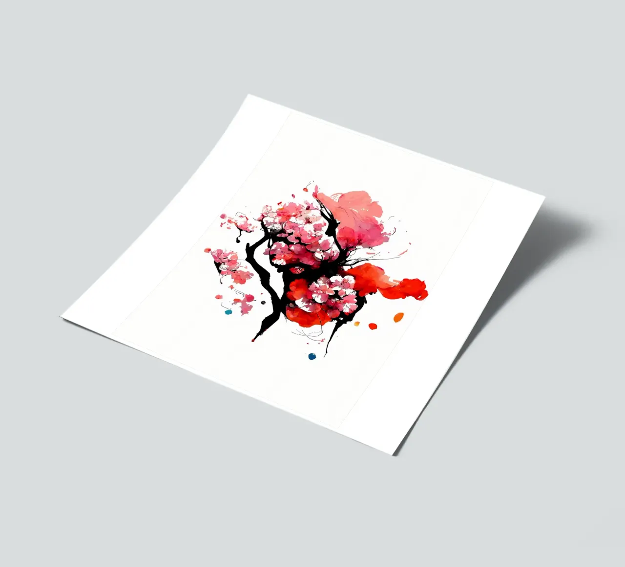 Fiori di ciliegio sakura foglio adesivo da Rebecca Clark Wyrick