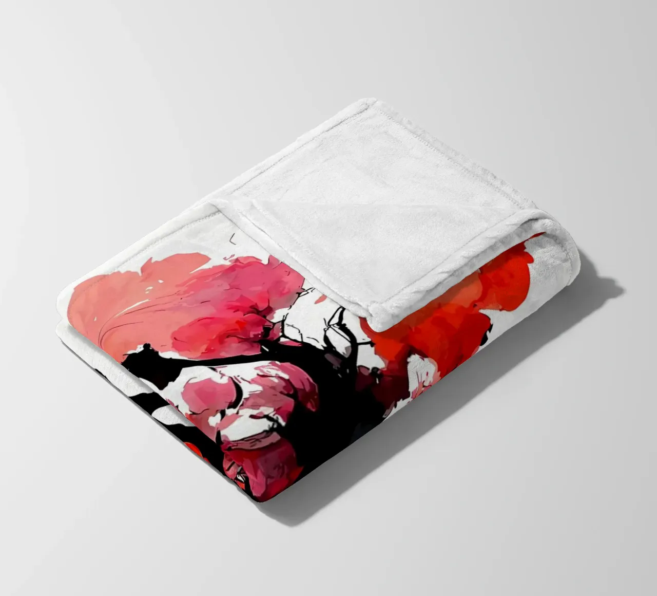 Fiori di ciliegio sakura coperta in pile da Rebecca Clark Wyrick