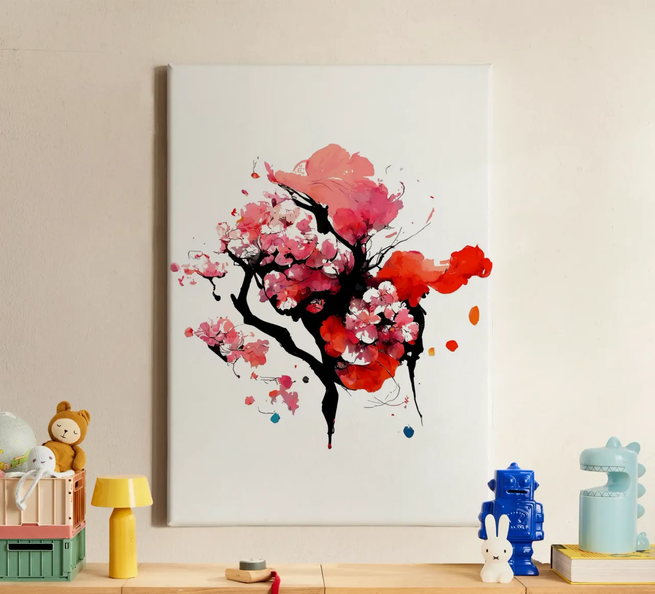 Fiori di ciliegio sakura tela con Cornice a cassetta da Rebecca Clark Wyrick