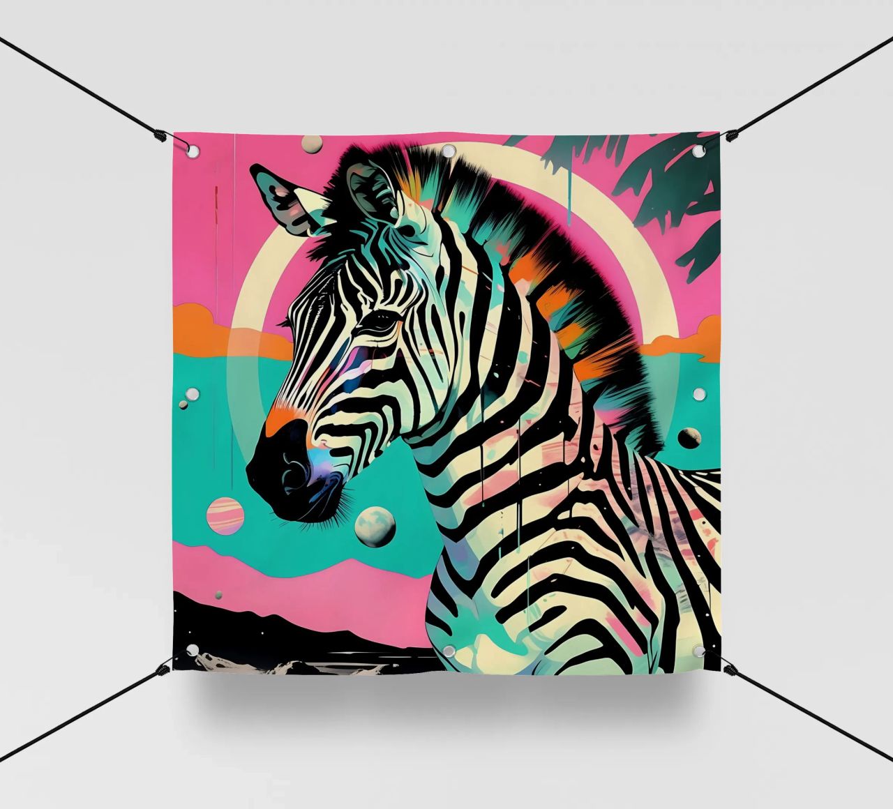 Zebra_Style_D_1 telo in pvc da Tierisch bunt by LK