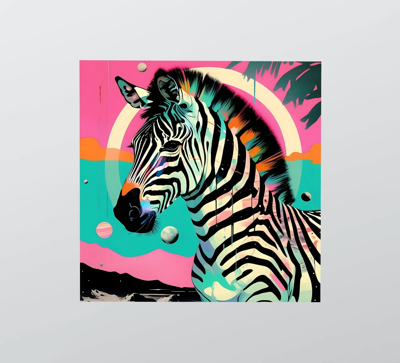 Zebra_Style_D_1 adesivo da Tierisch bunt by LK