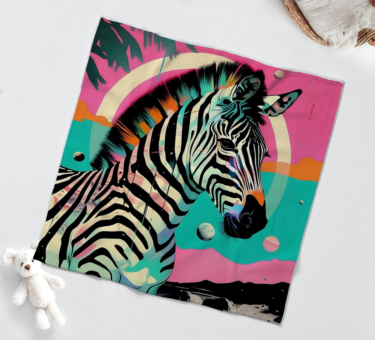 Zebra_Style_D_1 coperta in pile da Tierisch bunt by LK