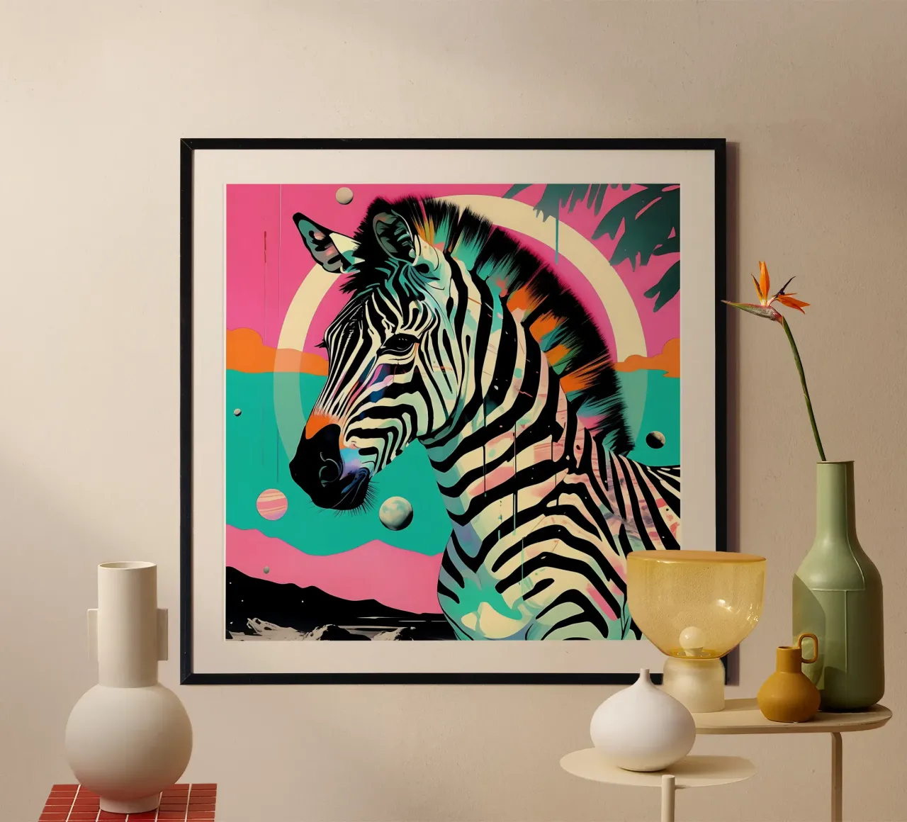 Zebra_Style_D_1 poster da Tierisch bunt by LK