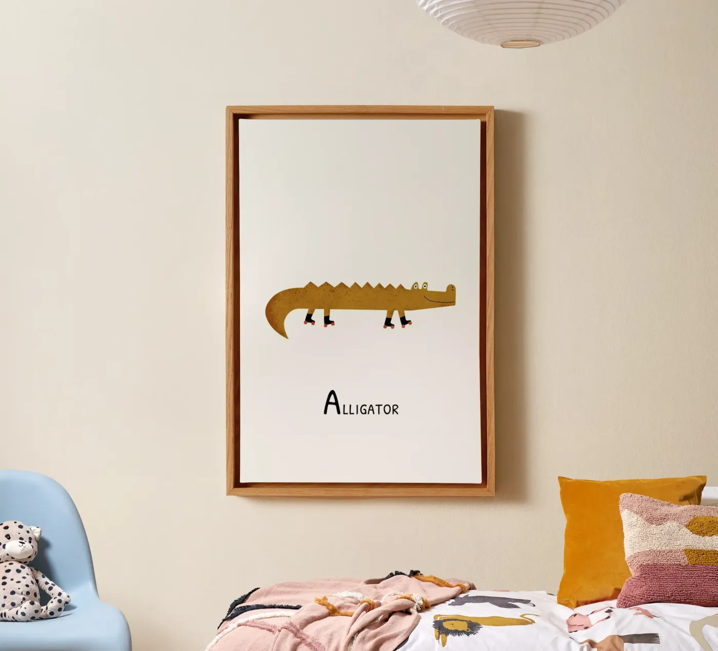 Alligator canvas by Little Flourishes