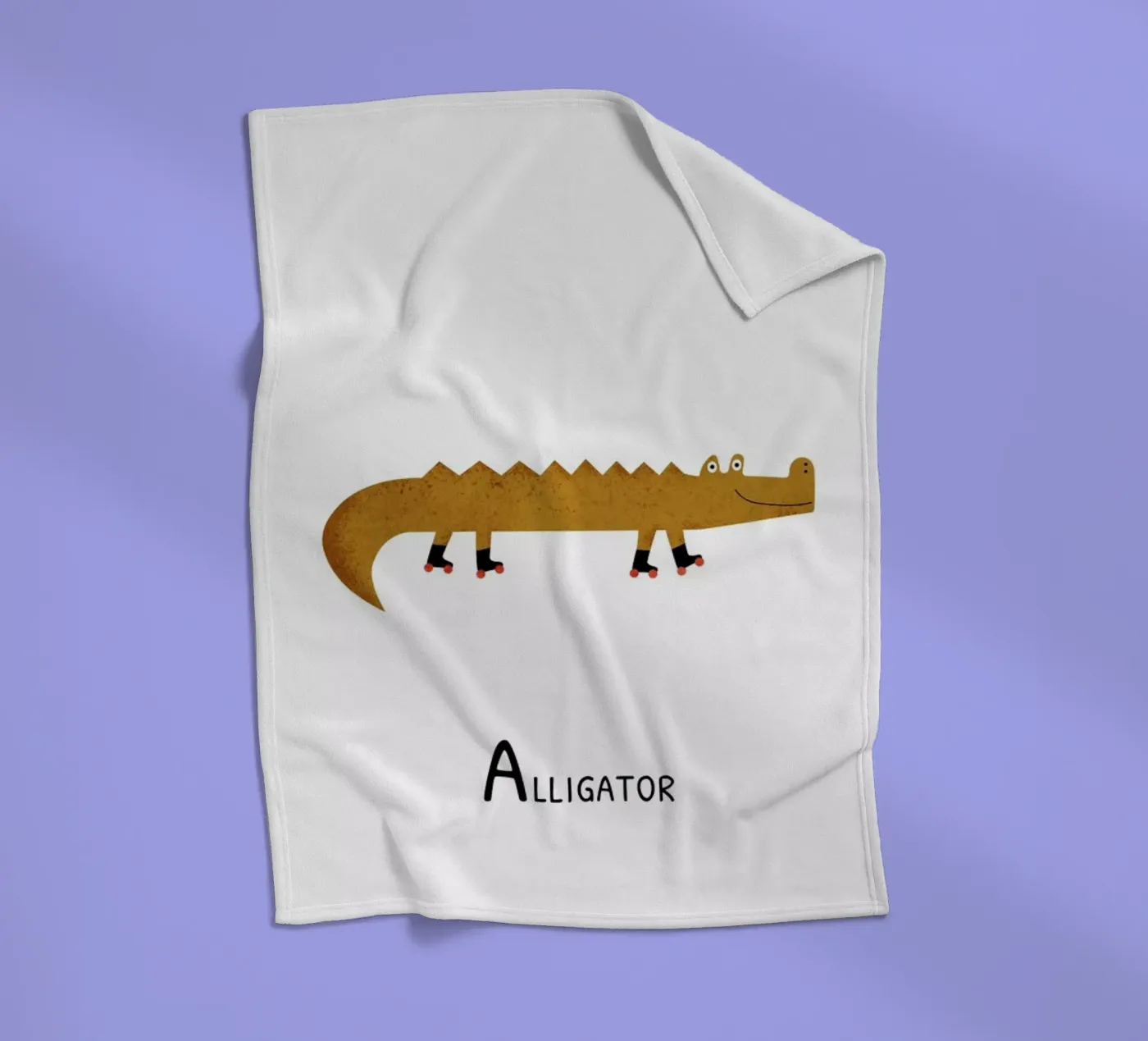 Alligator fleecedeken van Little Flourishes