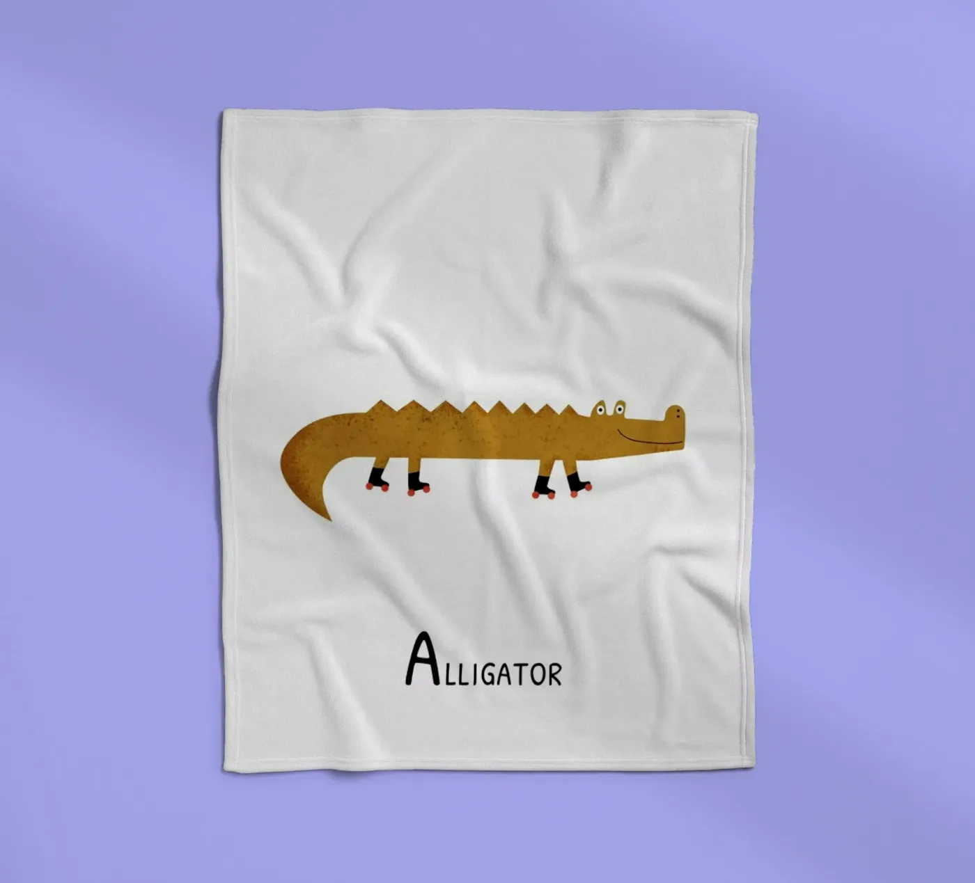 Alligator fleecedeken van Little Flourishes