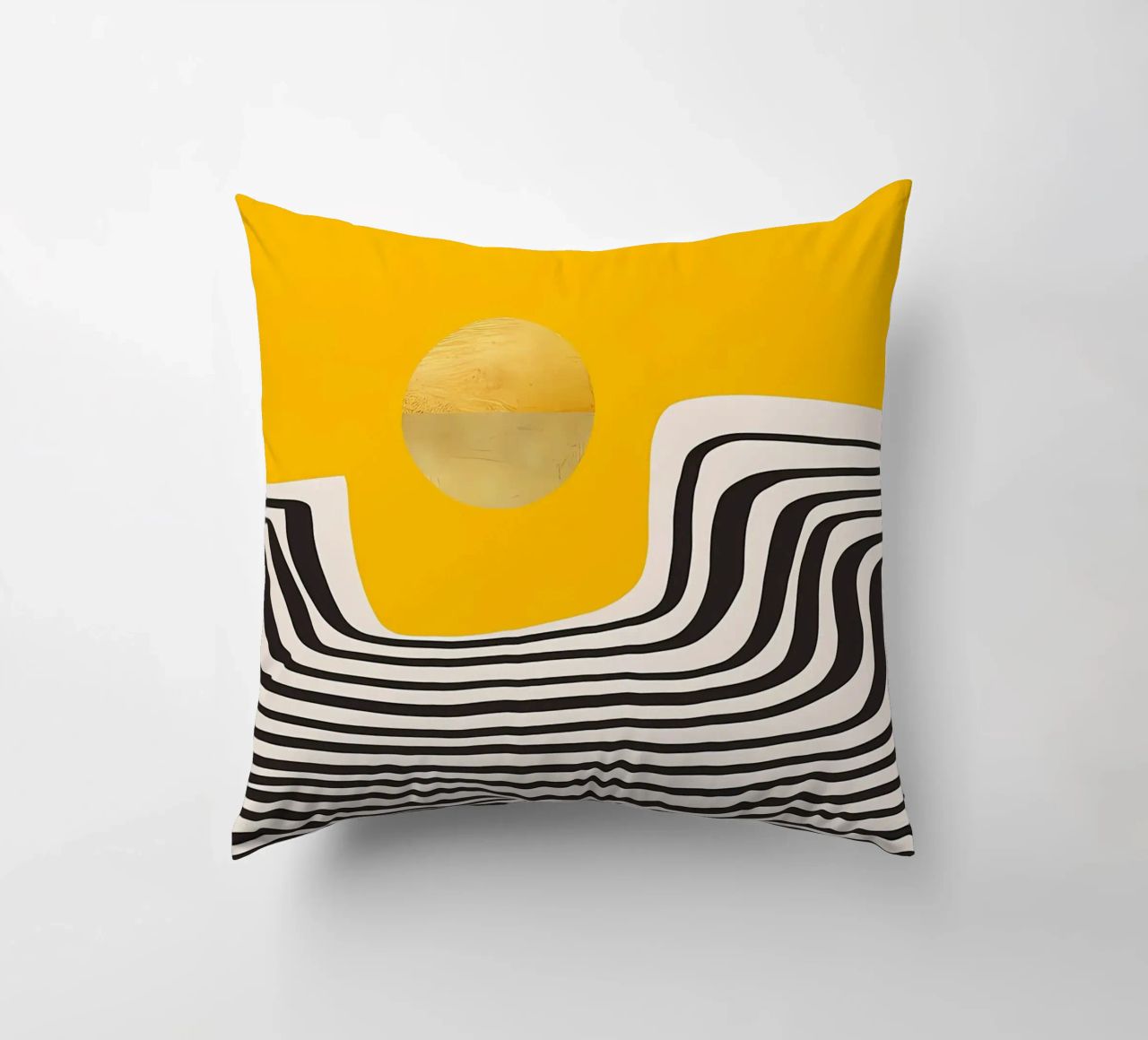 Minimal Abstract View 2 decorative cushion by James M Coyle