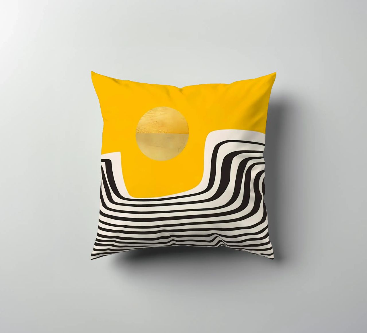 Minimal Abstract View 2 decorative cushion by James M Coyle