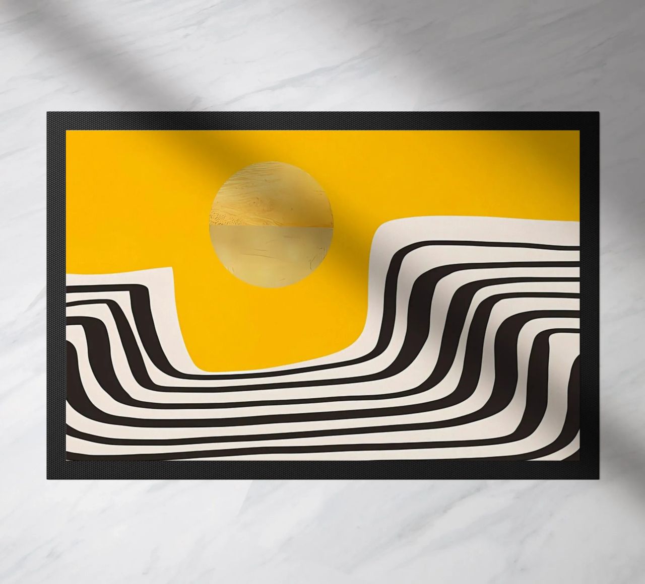 Minimal Abstract View 2 doormat by James M Coyle