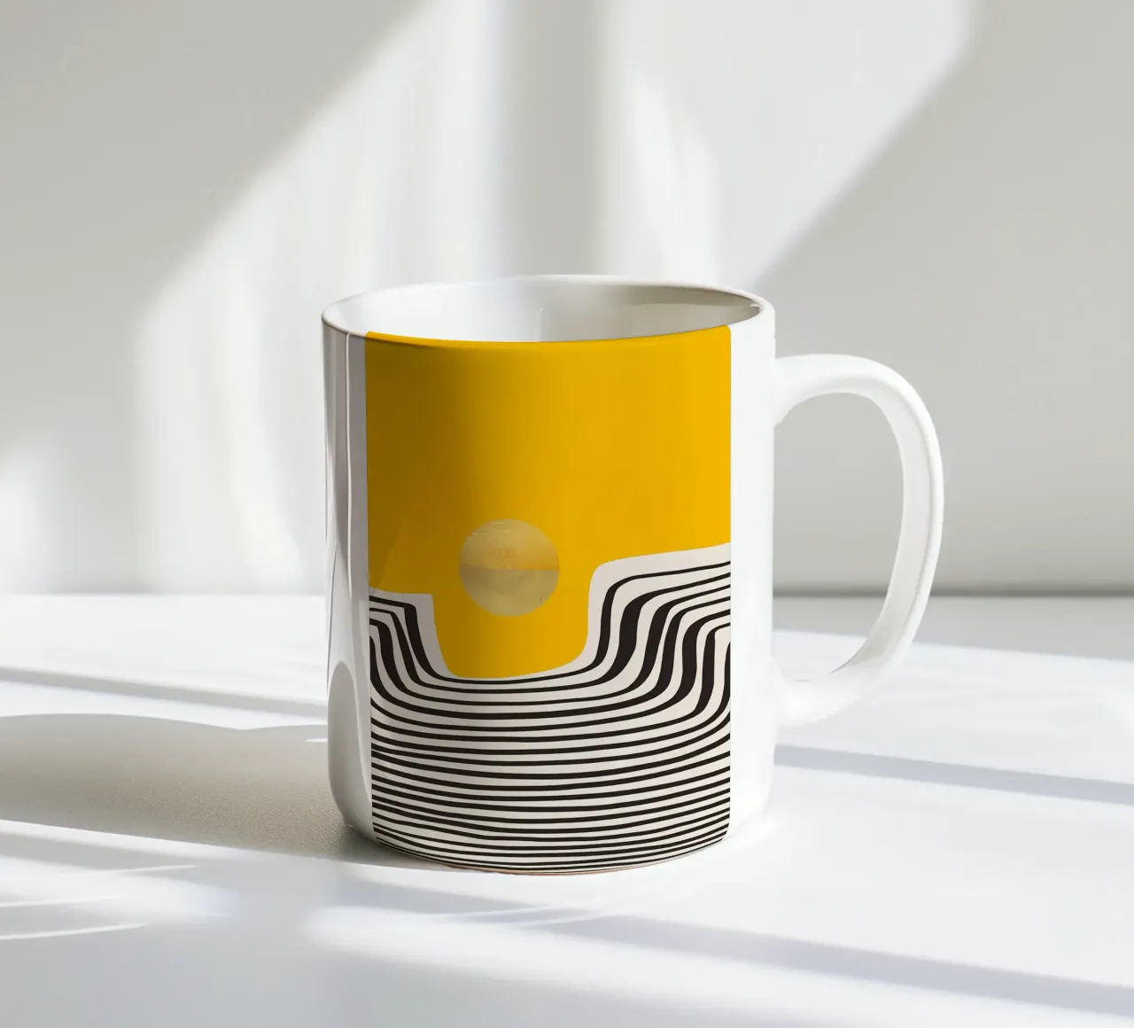 Minimale abstrakte Ansicht 2 Keramik Tasse von James M Coyle