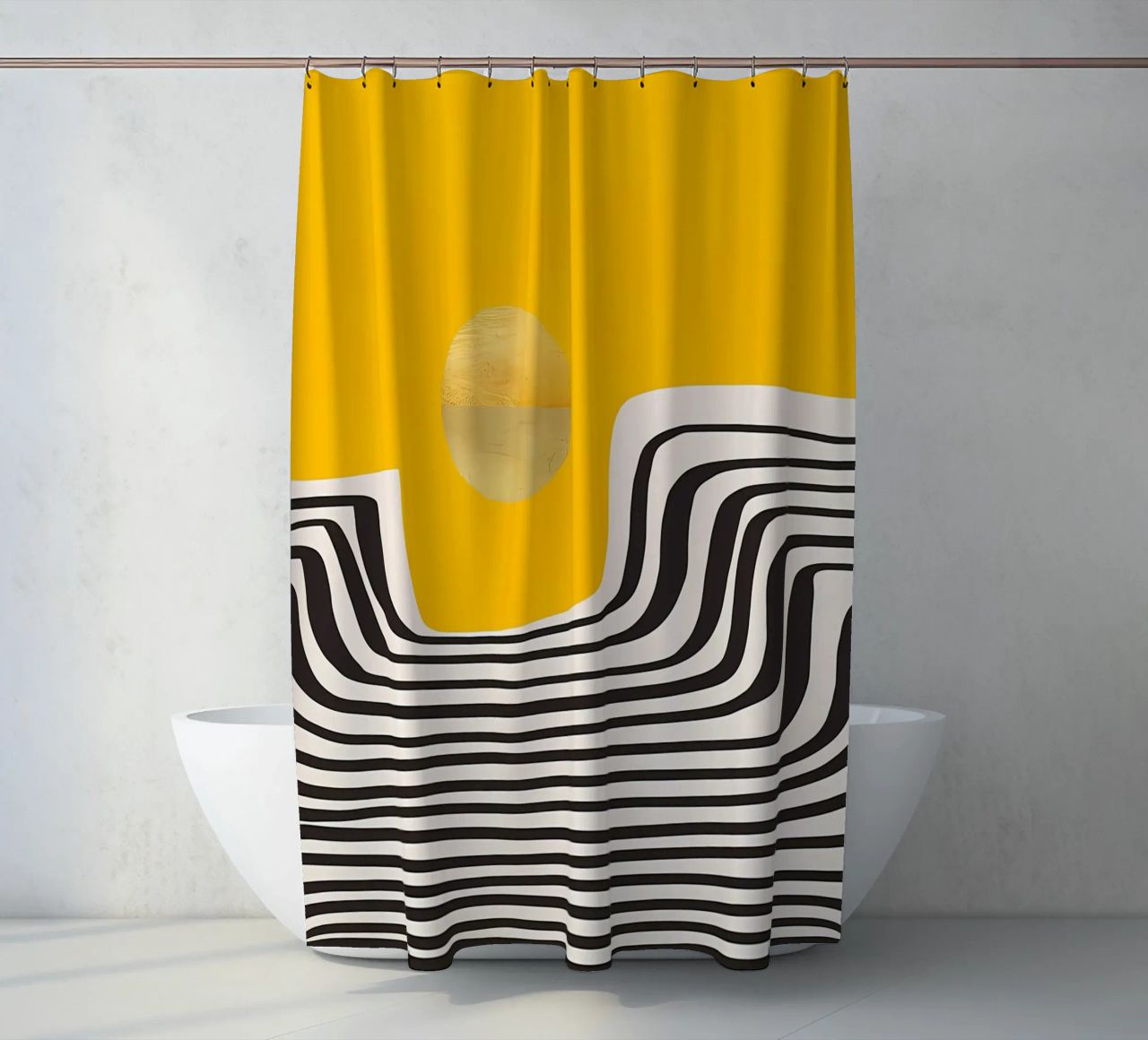 Minimal Abstract View 2 shower curtain by James M Coyle