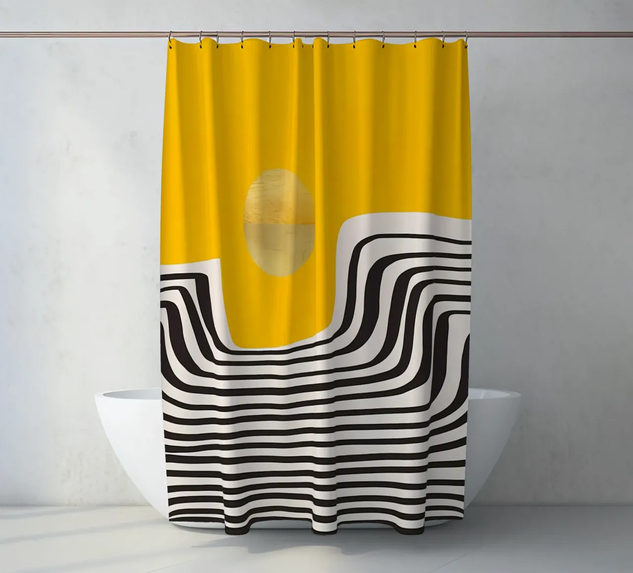 Vista astratta minimale 2 tenda da doccia da James M Coyle