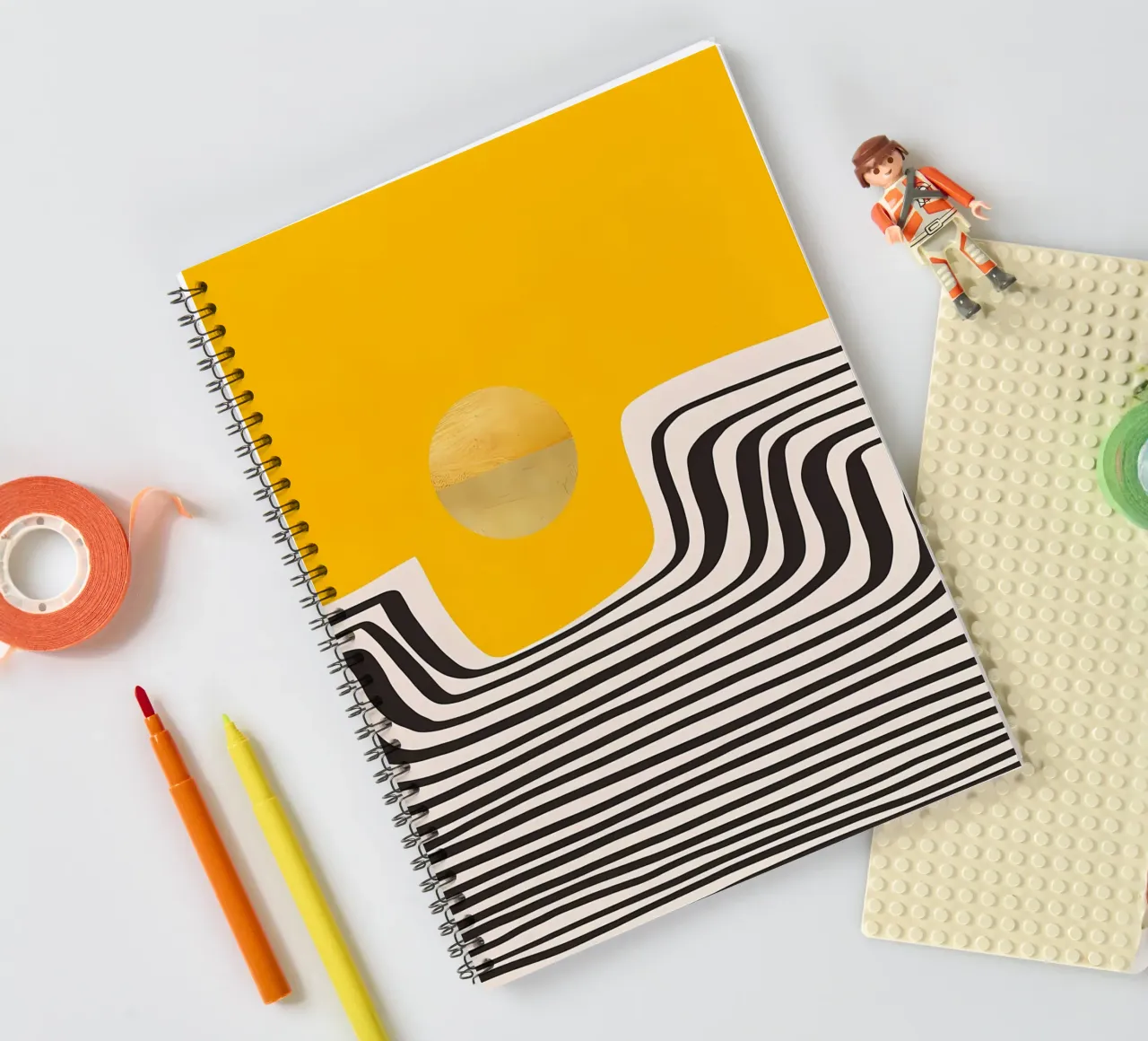 Vue abstraite minimale 2 carnet à spirale de James M Coyle