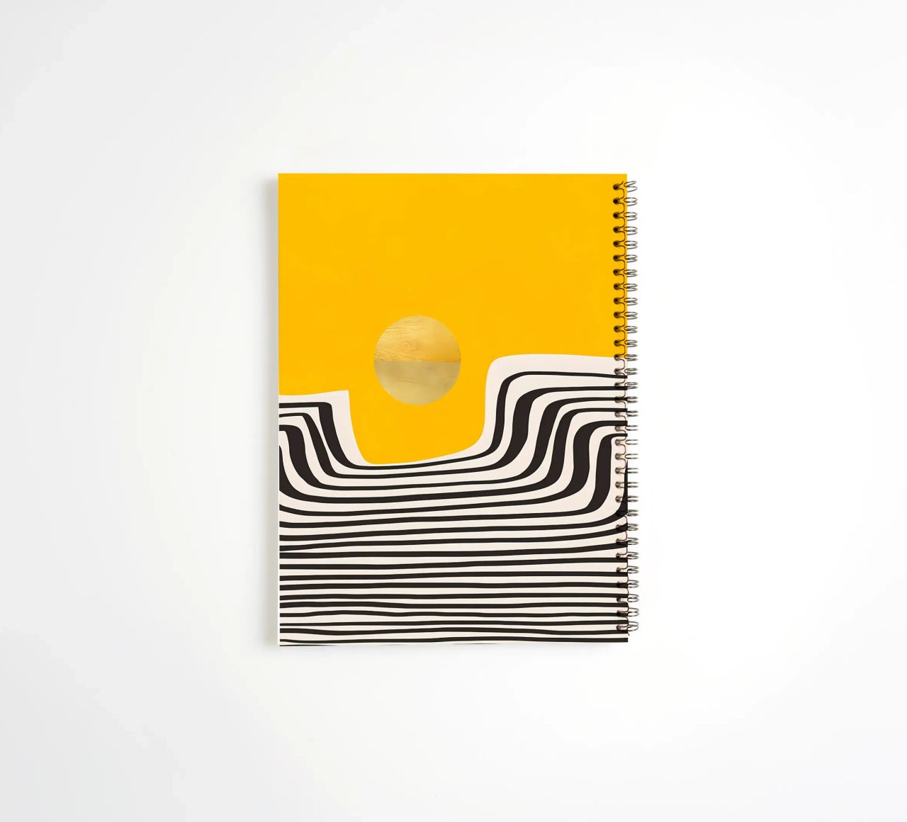 Minimal Abstract View 2 spiral notebook by James M Coyle