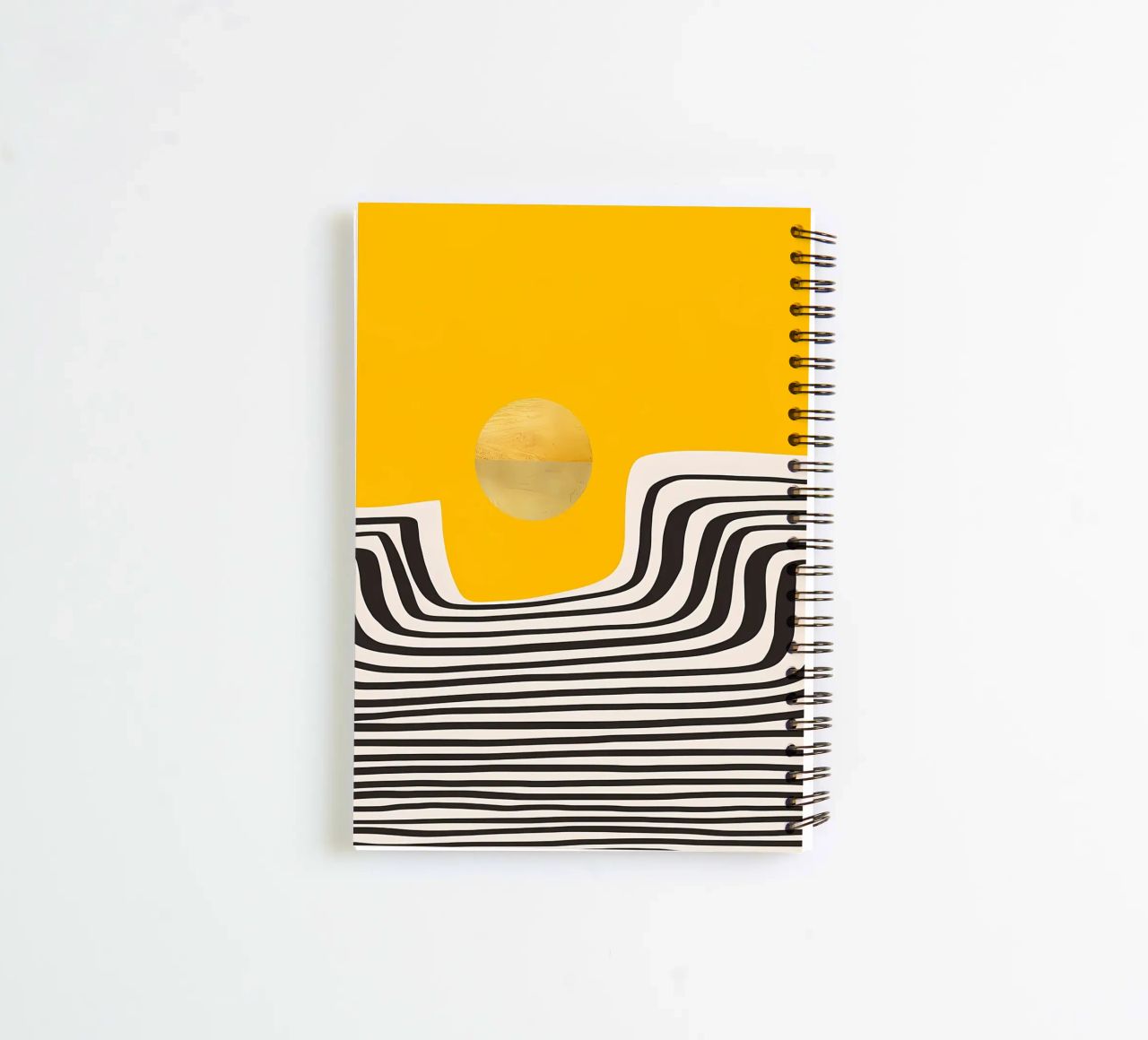 Minimal Abstract View 2 spiral notebook by James M Coyle