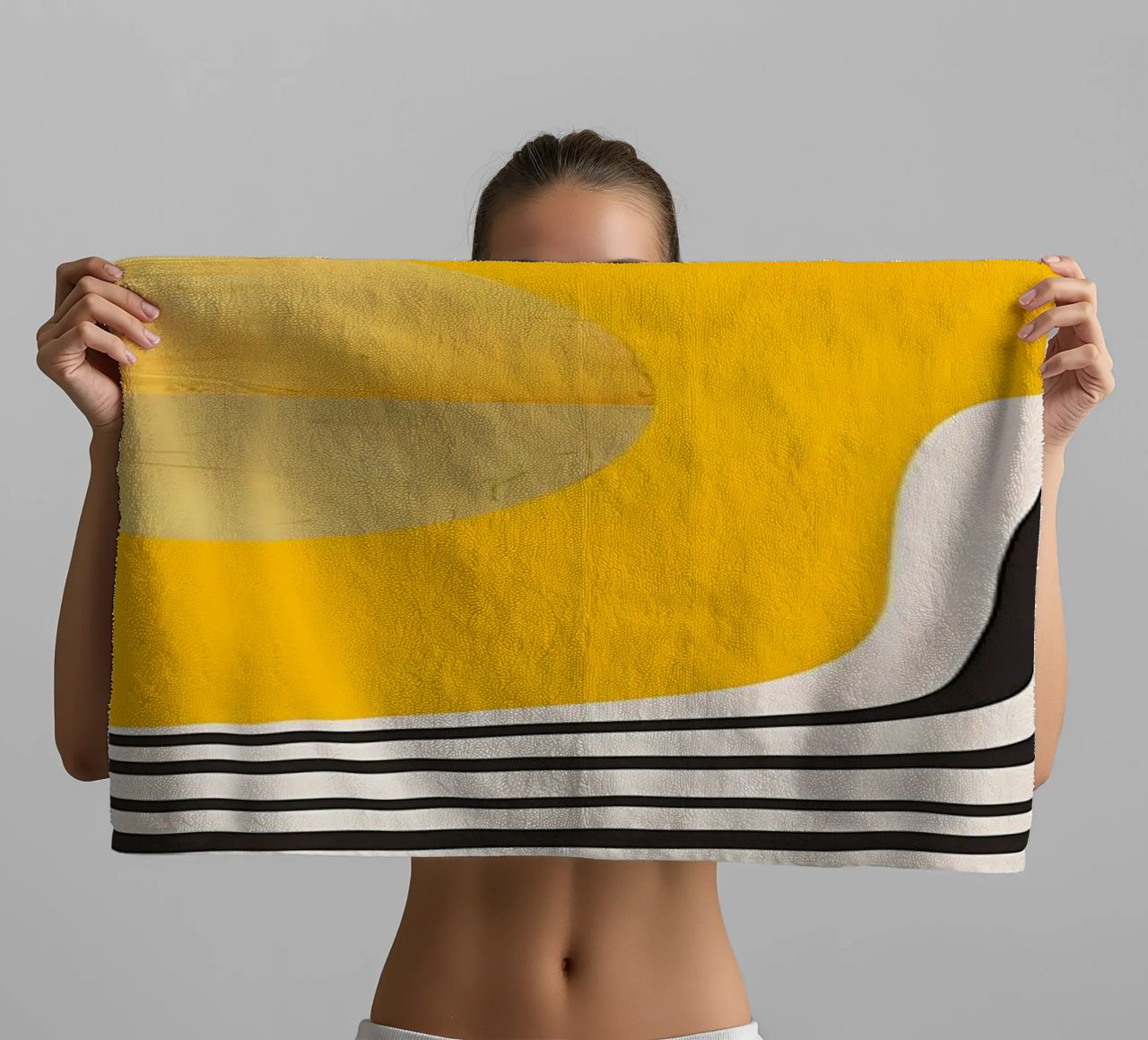 Minimal Abstract View 2 towel by James M Coyle