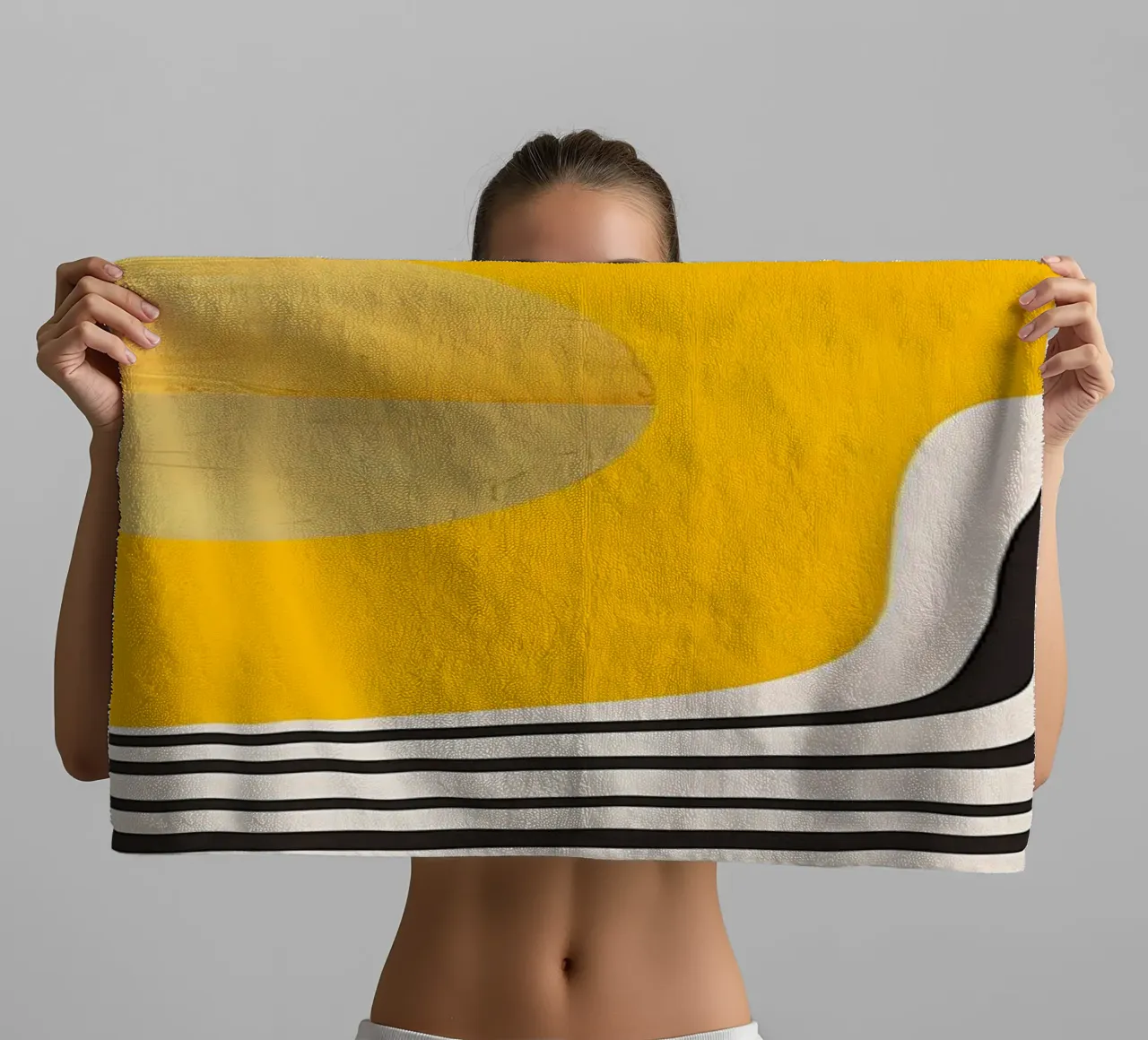 Minimal Abstract View 2 towel by James M Coyle