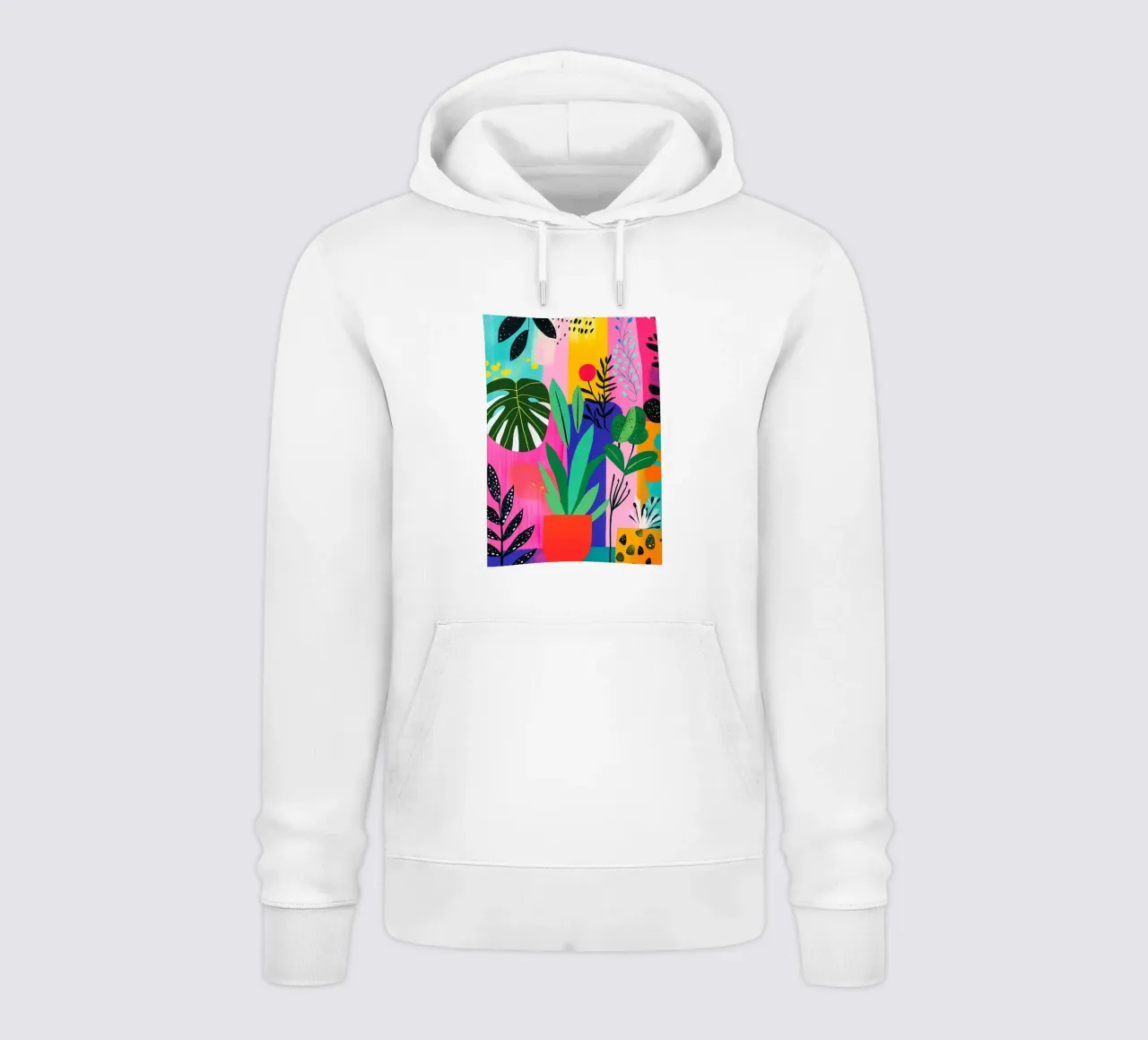 Design botanico felpa con cappuccio da Justyna Jaszke JBJart