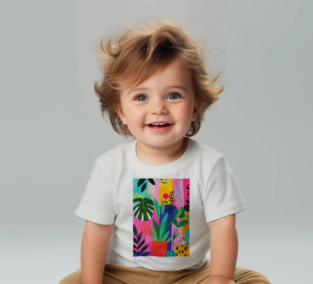 Design botanico maglietta neonato da Justyna Jaszke JBJart