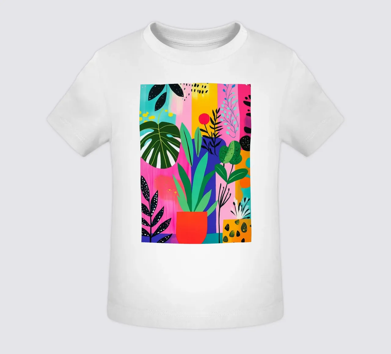 Design botanico maglietta neonato da Justyna Jaszke JBJart