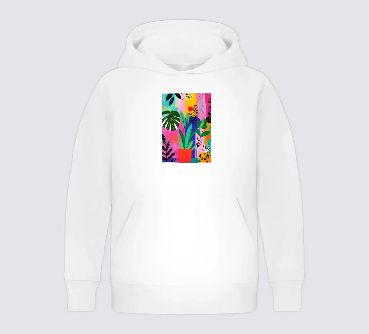 Design botanico felpa bambino con cappuccio da Justyna Jaszke JBJart