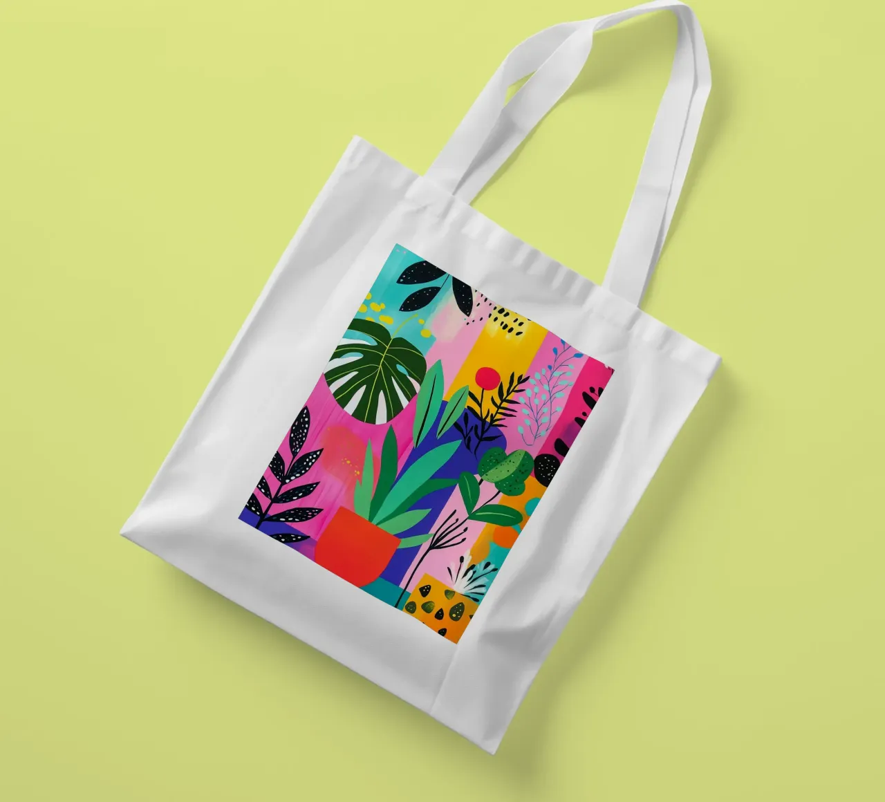 Design botanico borsa in juta da Justyna Jaszke JBJart