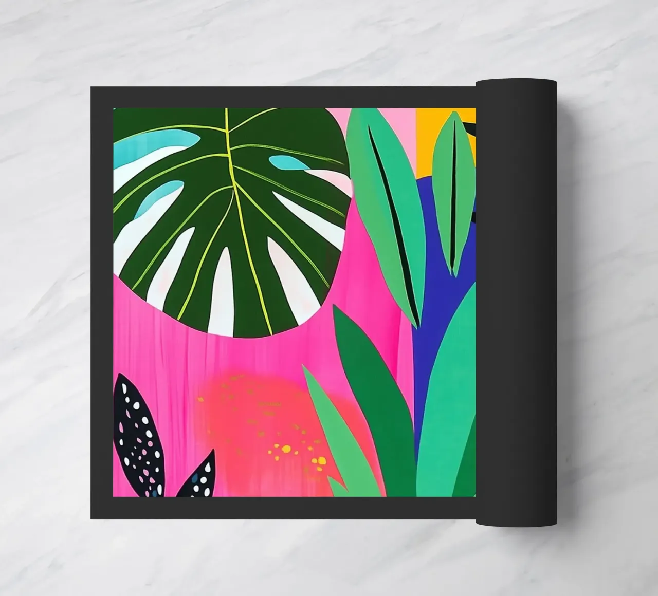 Botanical design doormat by Justyna Jaszke JBJart