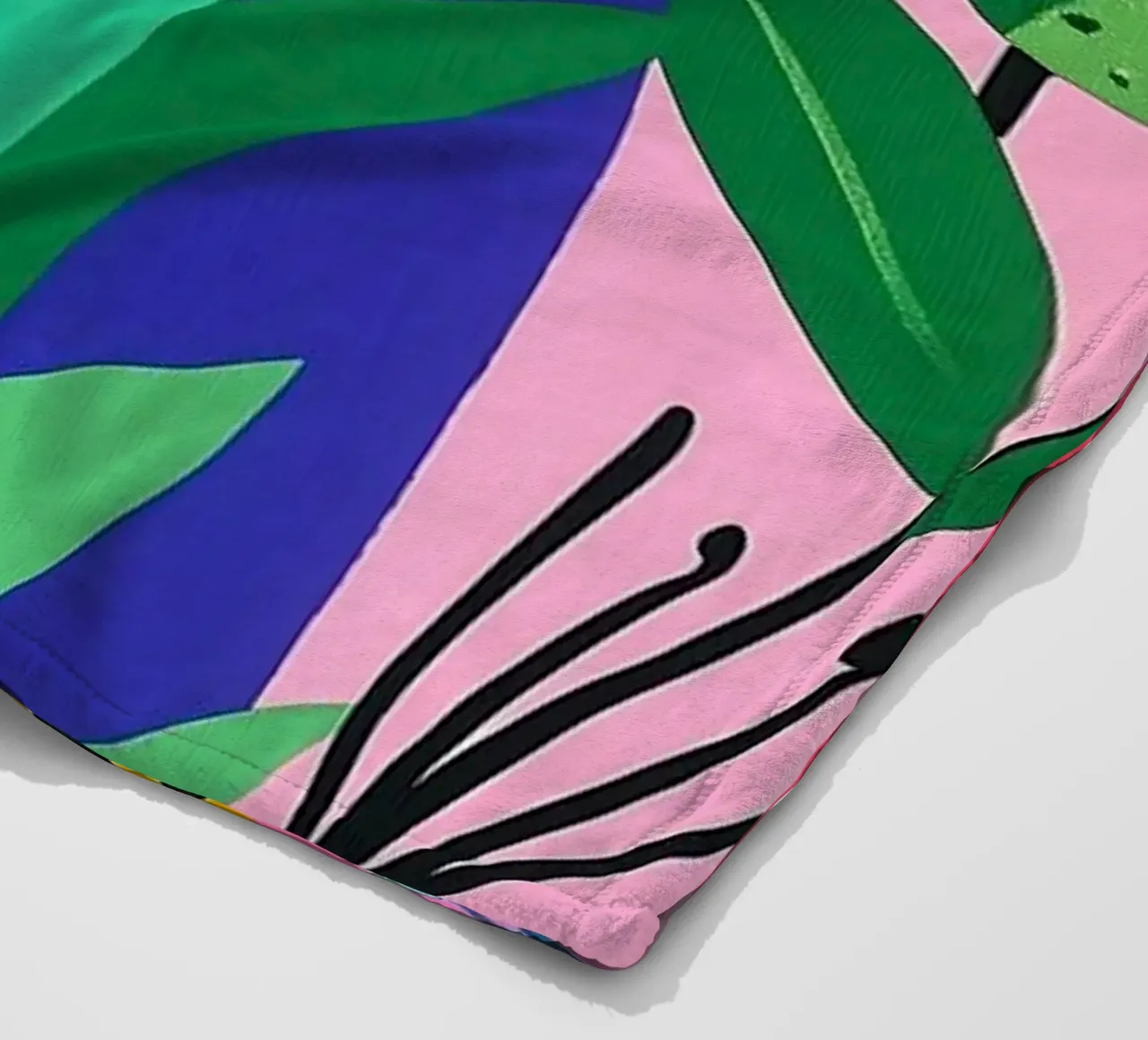 Design botanico coperta in pile da Justyna Jaszke JBJart