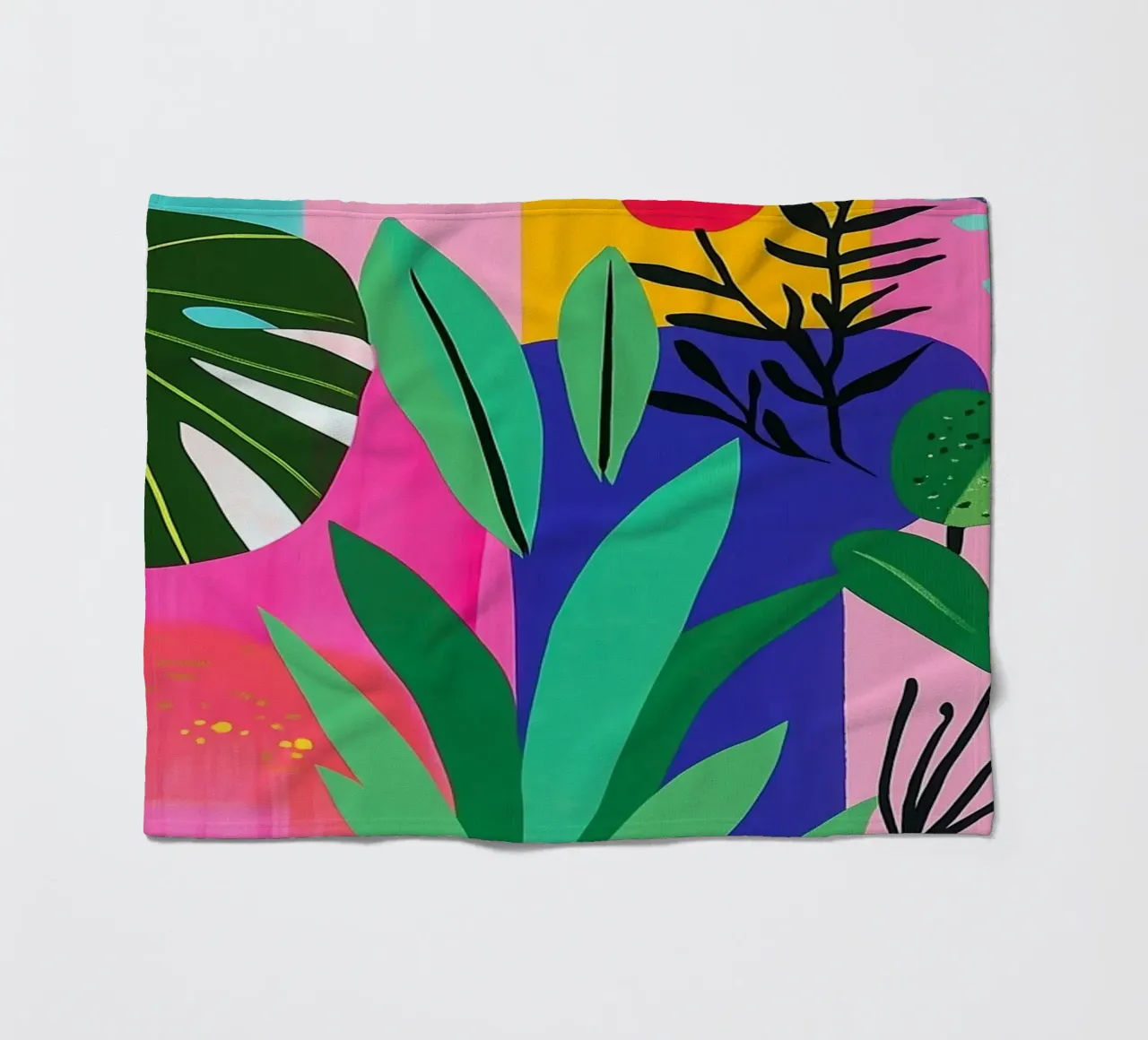 Design botanico coperta in pile da Justyna Jaszke JBJart