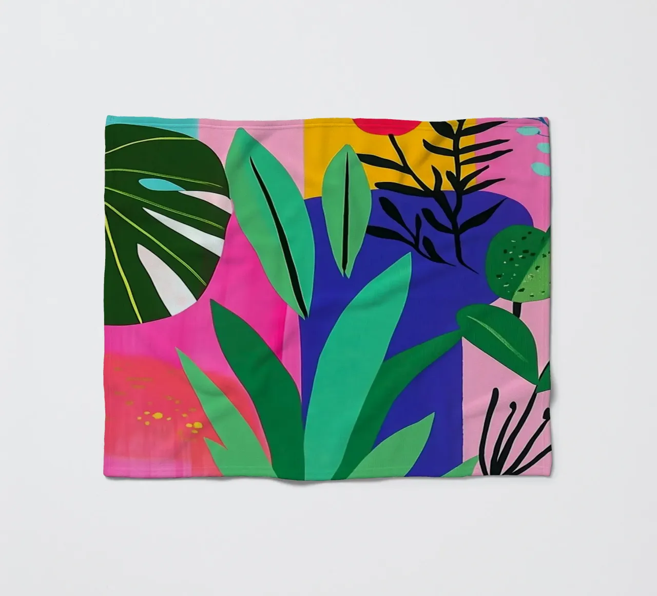 Design botanico coperta in pile da Justyna Jaszke JBJart