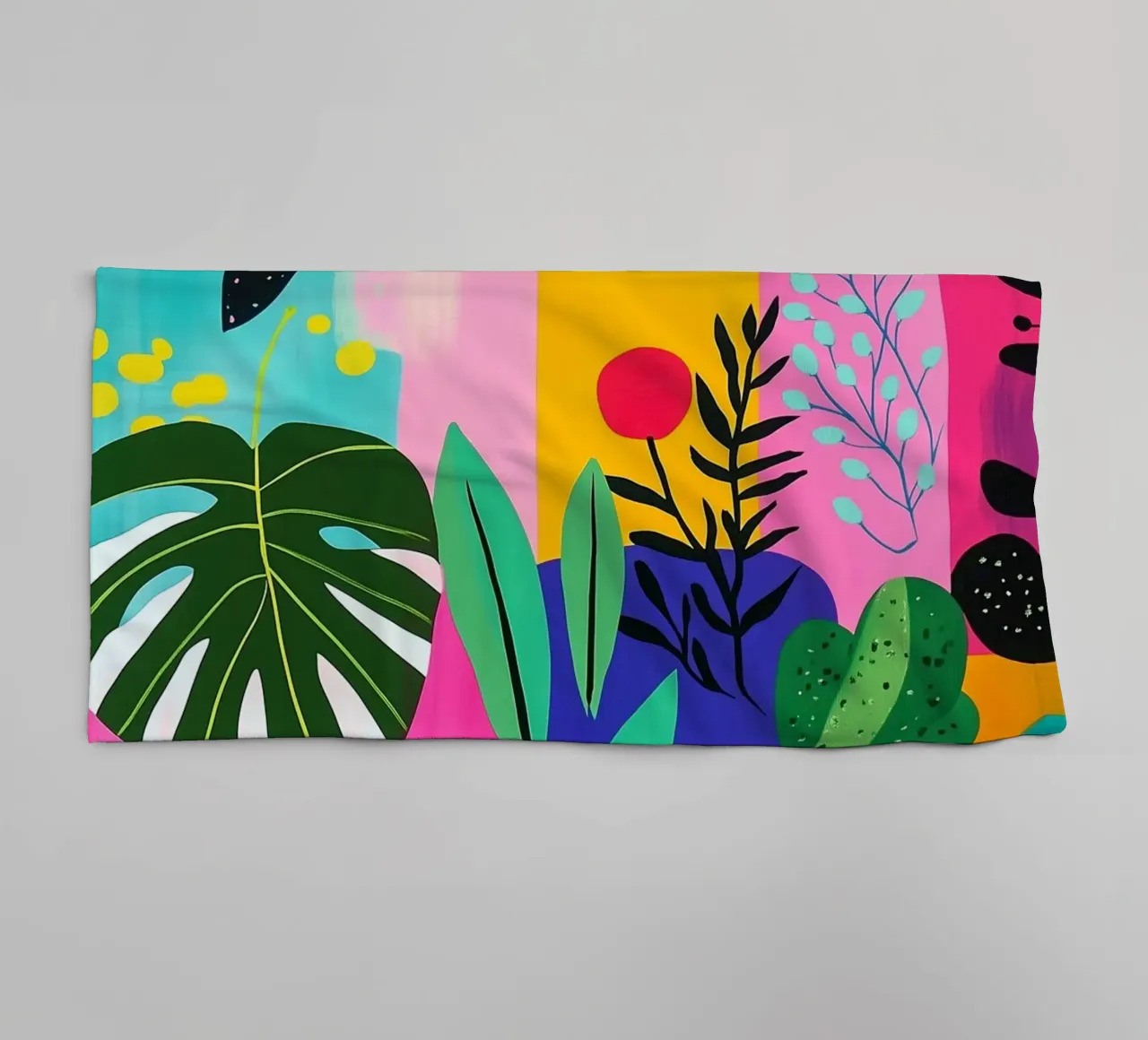 Design botanico asciugamano da bagno da Justyna Jaszke JBJart