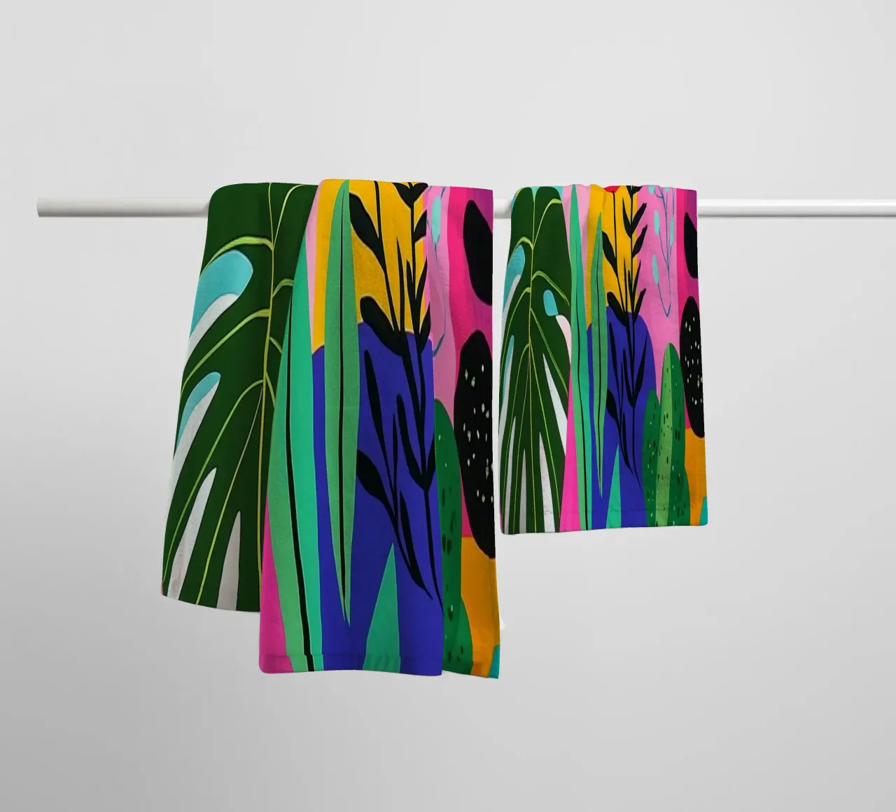 Design botanico asciugamano da bagno da Justyna Jaszke JBJart