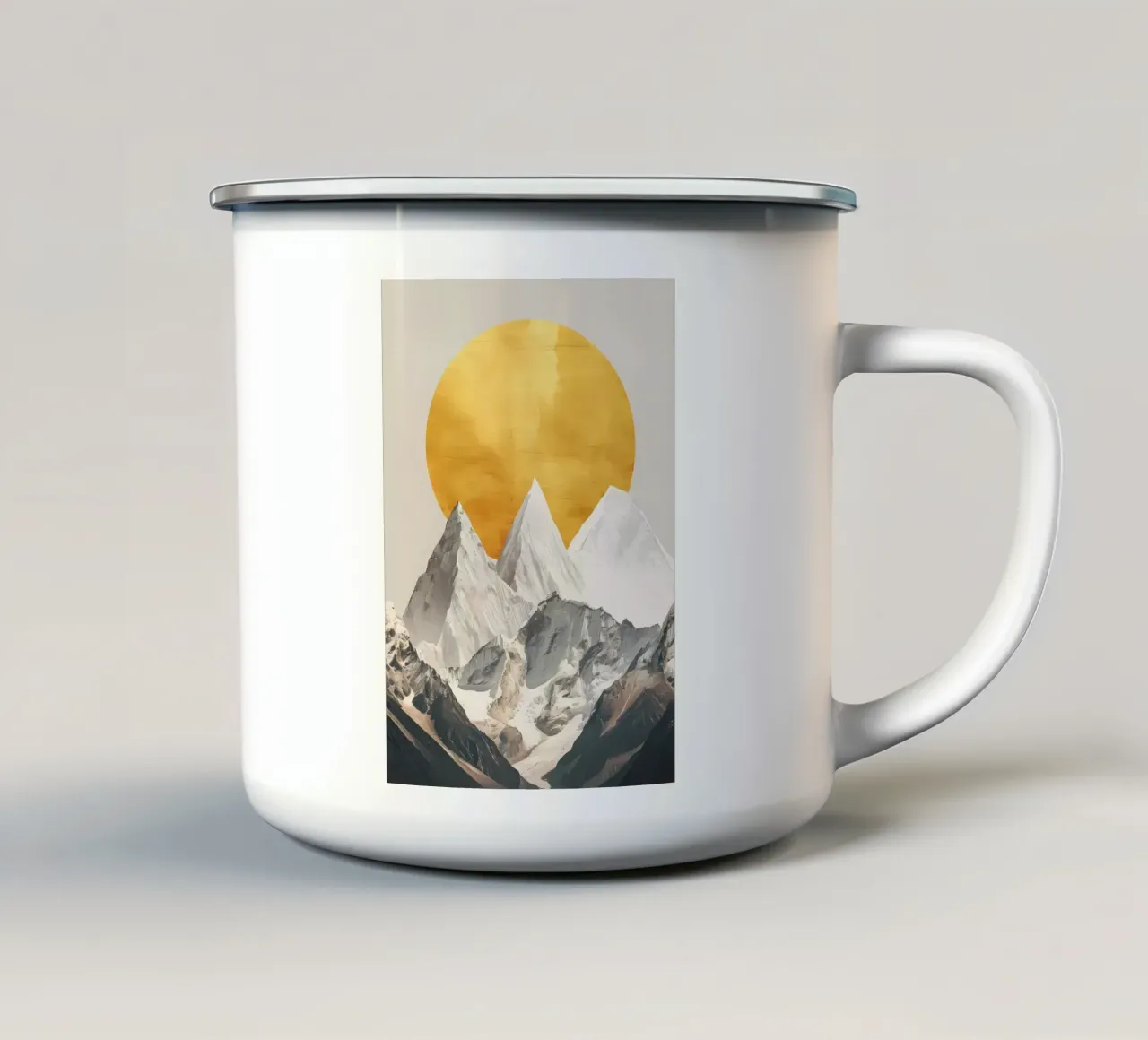 Natura foresta pino tazza in smalto da Albert S Jacob