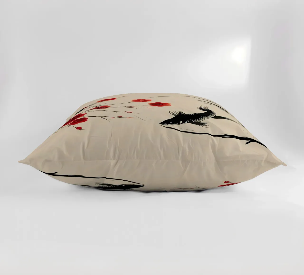 Pesci carpa Koi e grandi cuscino da Rebecca Clark Wyrick
