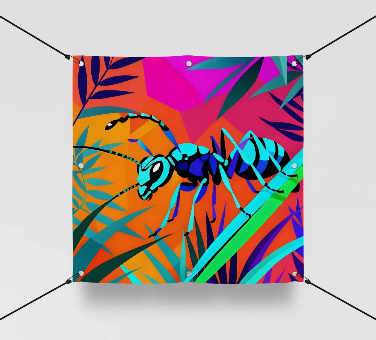 Ant_style_E_1 telo in pvc da Tierisch bunt by LK