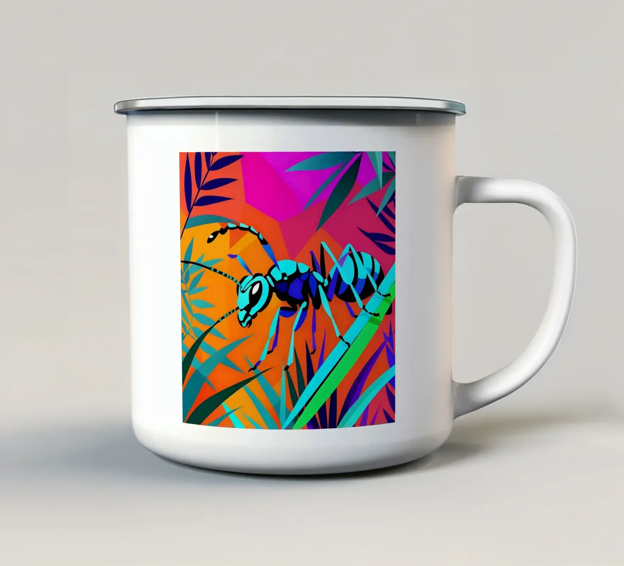 Ant_style_E_1 tazza in smalto da Tierisch bunt by LK