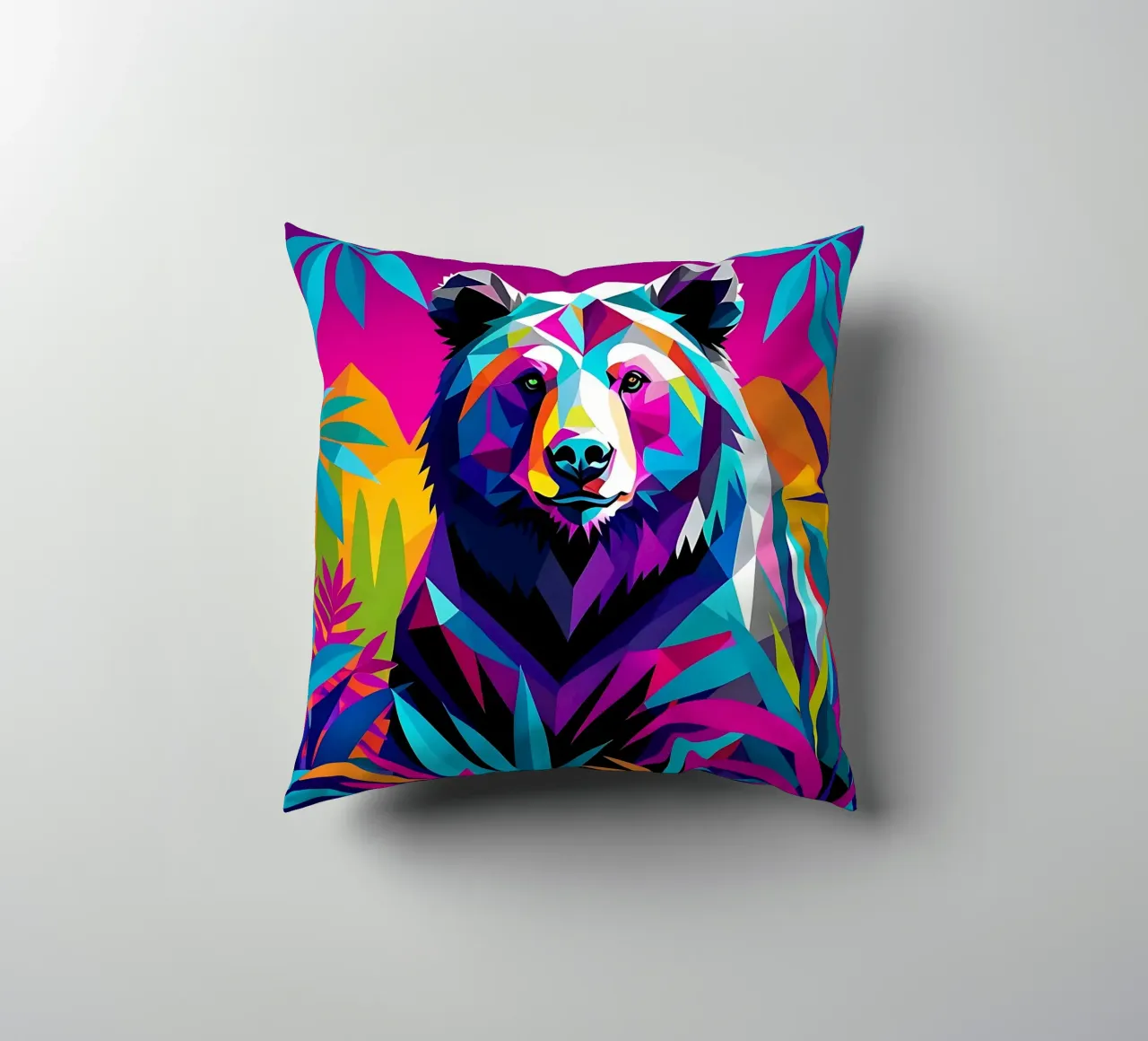 Orso_Stile_E_1 cuscino da Tierisch bunt by LK