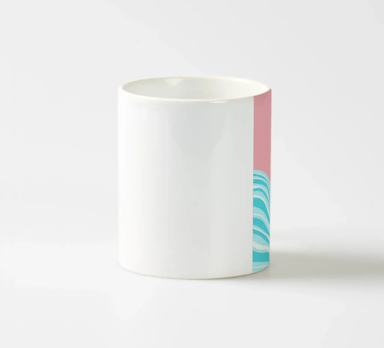 Oceano Sole Astratto 1 tazza in ceramica da James M Coyle