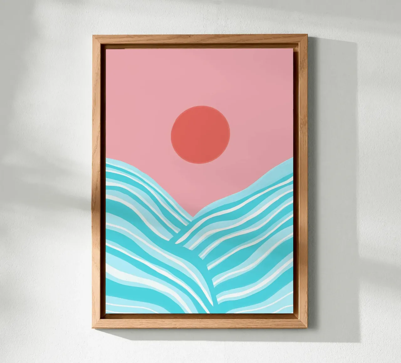 Oceano Sole Astratto 1 alluminio dibond da James M Coyle