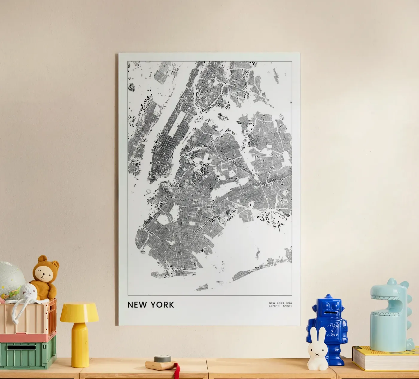 New York plexiglass da The Cartography Collection