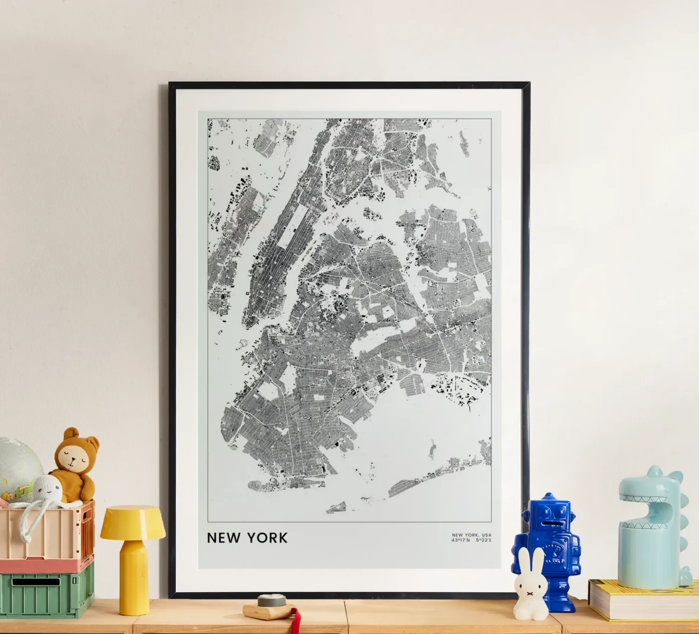 New York poster da The Cartography Collection