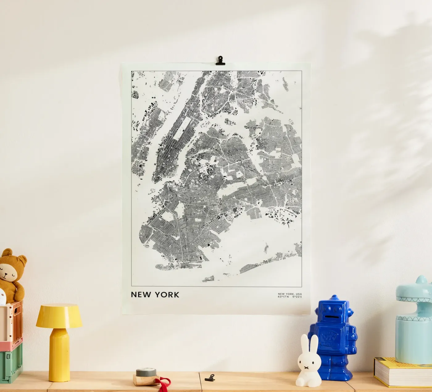 New York poster da The Cartography Collection